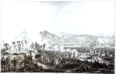 The Battle of Talavera de la Reina between the Anglo-Spanish and the French Armies